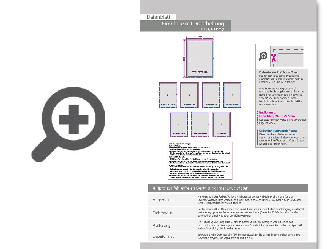 Product Bild brosch__re_mit_drahtheftung__endformat_din_a4__44-seitig
