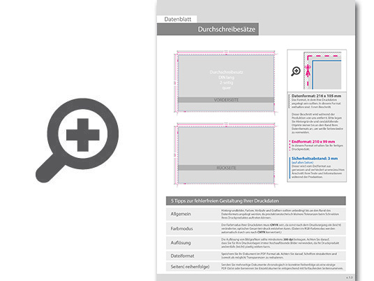 Product Bild durchschreibes__tze_din_lang_quer__3-fach__1_1-farbig
