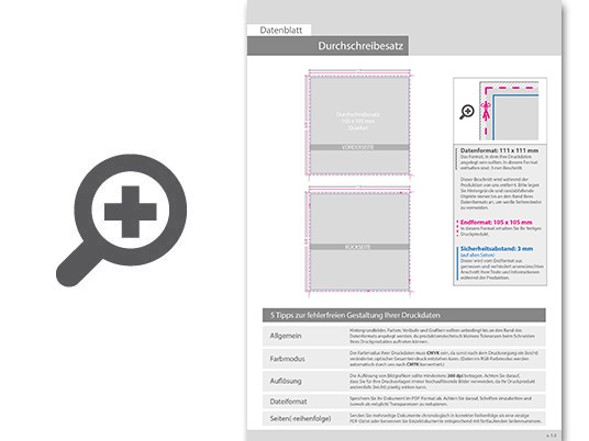 Product Bild durchschreibes__tze_quadrat_10_5_cm_x_10_5_cm__6-fach__4_1-farbig__100_s__tze_je_block
