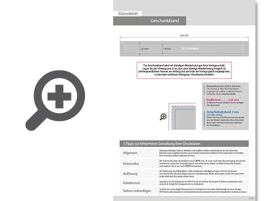 Product Bild geschenkband__25_mm_bandbreite__4_0-farbig_einseitig_bedruckt