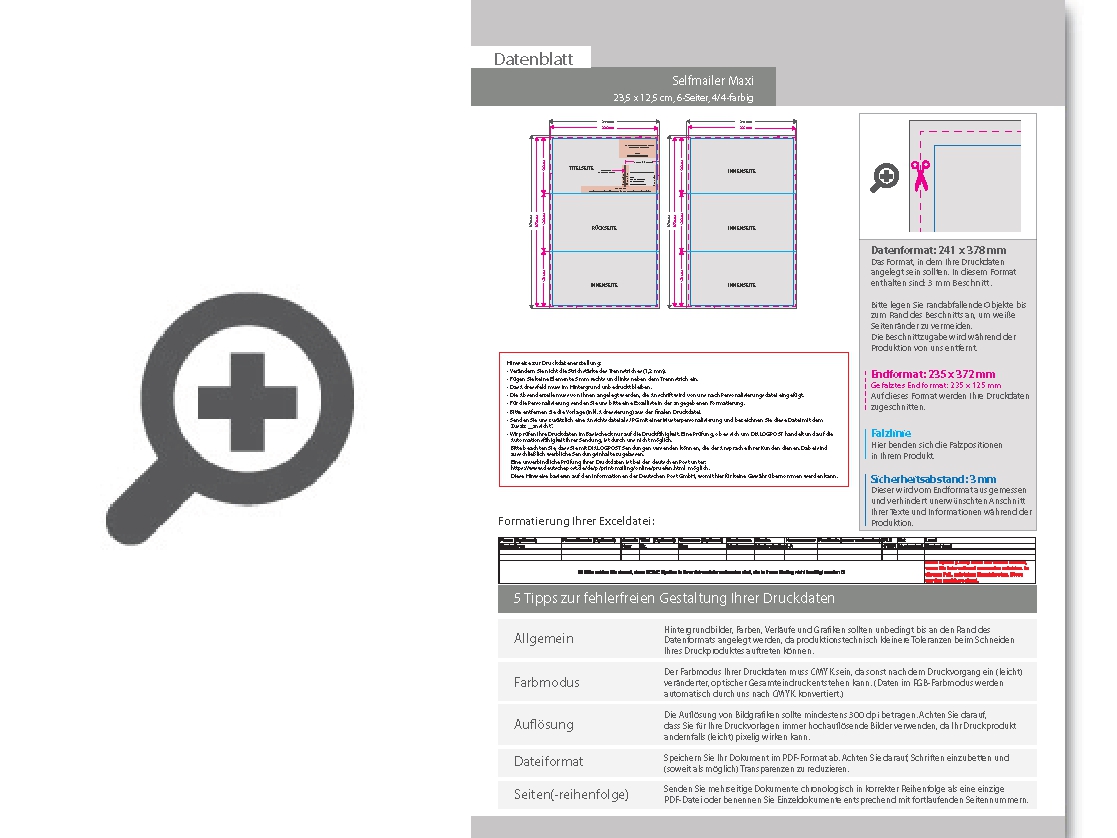Product Bild selfmailer__gefalzt_auf_maxi-format_(23_5_x_12_5_cm)__6-seiter
