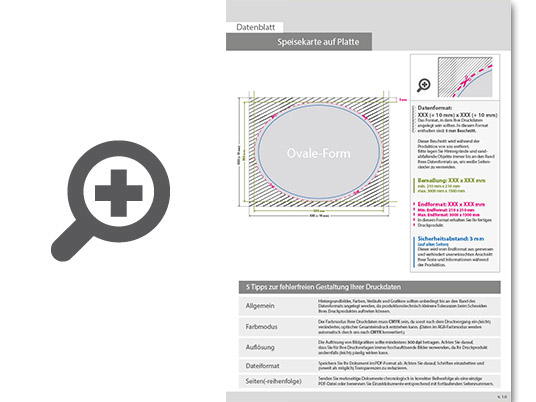 Product Bild speisekarte_auf_platte_oval_(oval_konturgefr__st)___einseitig_4_0-farbig_bedruckt