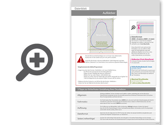 Product Bild wiederabl__sbare_klebefolie_in_birne-form_konturgeschnitten___einseitig_4_0-farbig_bedruckt